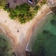 Small Tropical Beach with Rocky Point Aerial - VideoHive Item for Sale