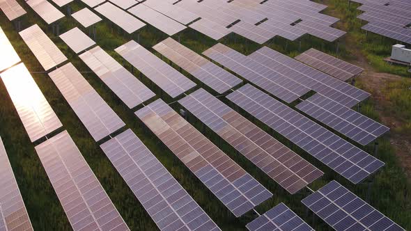 Solar power station in montain