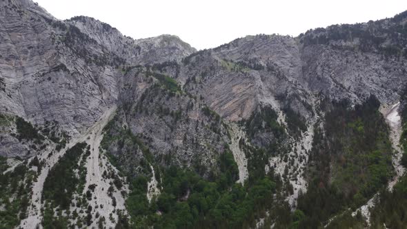 Incredible Views in the Albanian Alps From Valbona Pass Summer's Day in Albania in the Mountains