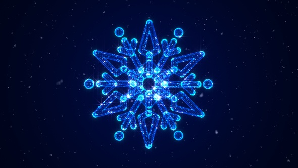 Snowflake 3 D Hologram V8