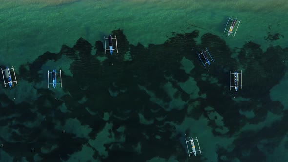 Fisherman boats parked near to the beach