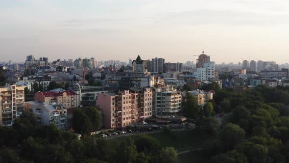 Drone footage Aerial view of Kiev Pechersk Lavra in Kyiv Kiev