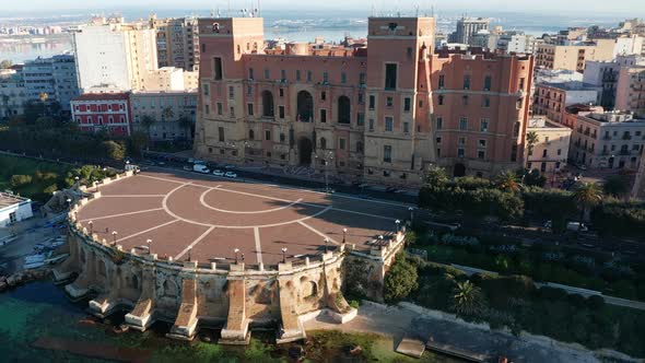 Aerial view of Taranto, Italy