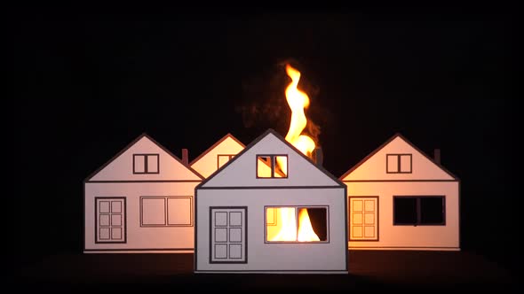 house burn