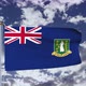 British Virgin Islands Flag Waving 4k - VideoHive Item for Sale