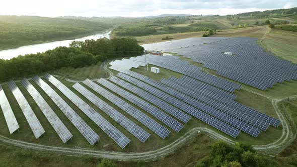 Nature Scenery and Solar Panels