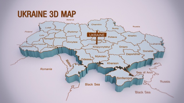 Ukraine 3D Map Loop