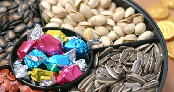 Traditional Lunar New Year Snack Tray