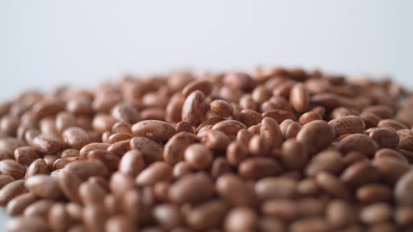 Dry beans falling. Slow Motion. alt