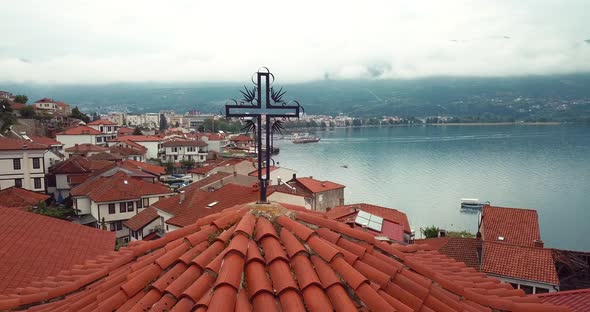 Ohrid, Macedonia Aerial