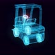 Forklift Hologram Rotating 4k - VideoHive Item for Sale