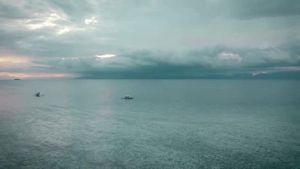 Philippinen boats sunset