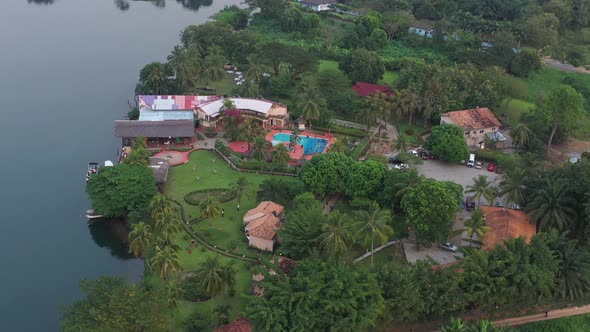 Hotel near water body river