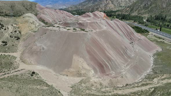 rainbow mountains hills