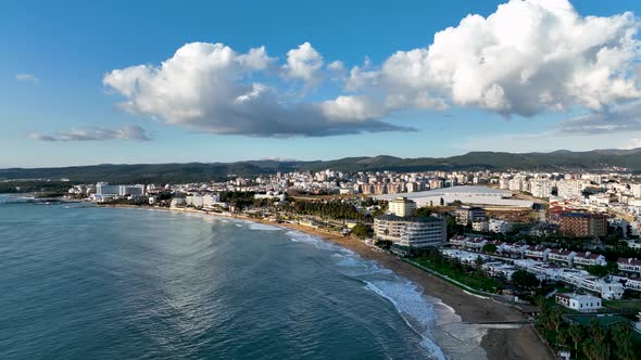 Panorama Hotels aerial view 4 K Alanya Turkey