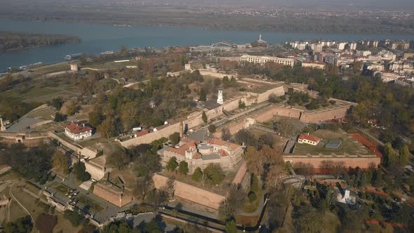 Aerial View of Kalemegdan Fortress