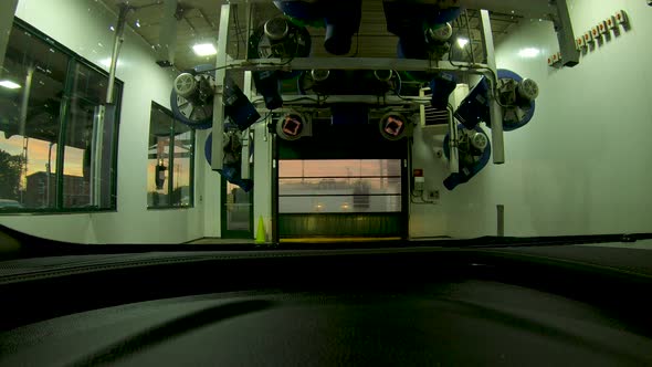 automatic car wash dryer pov 4k