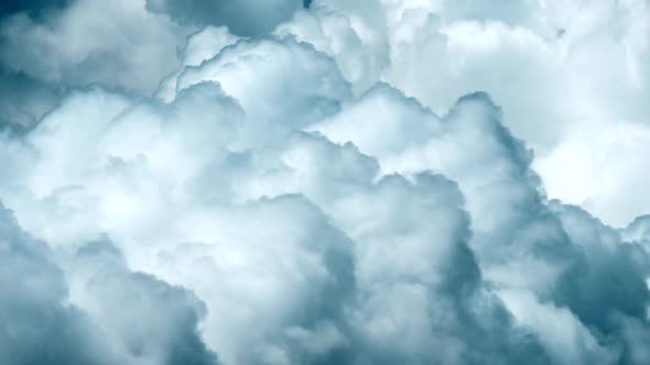 Blue Dramatic Storm Clouds Timelapse. Storm Coming. FHD 