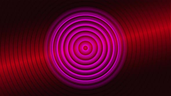 Abstract Digital Red Colorful Equalizer Audio Waves Circle Red Colorful Background