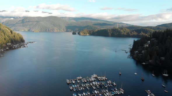 Various drone and DSLR shots at beautiful Deep Cove in Vancouver, BC.