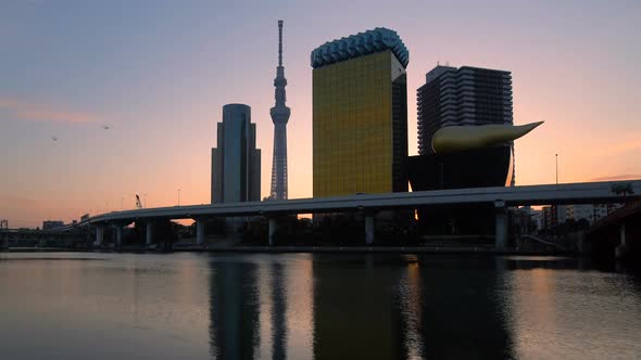 Tokyo City Skyline at Sunrise