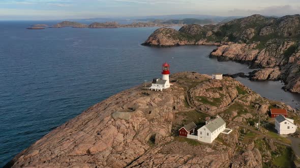 Coastal Lighthouse. Lindesnes Lighthouse Is a Coastal Lighthouse at the Southernmost Tip of Norway.