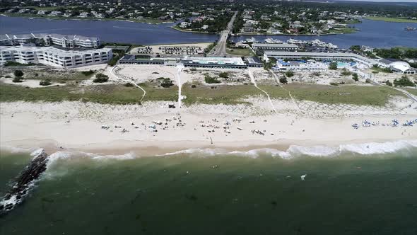 Aerial of Westhampton Beach Shore