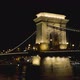 Chain Bridge in Budapest at Night - VideoHive Item for Sale