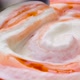 Yogurt with Fruit Jam in Spoon Extreme Close Up - VideoHive Item for Sale