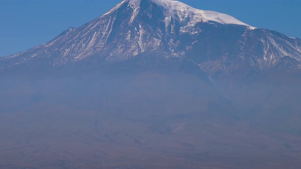 Snowy Summit of Ararat Mountain