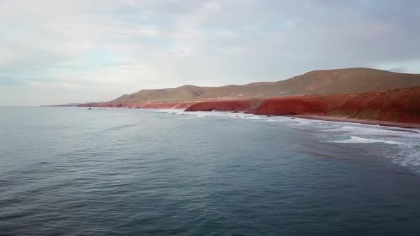 Legzira Beach with Arched Rocks in Morocco