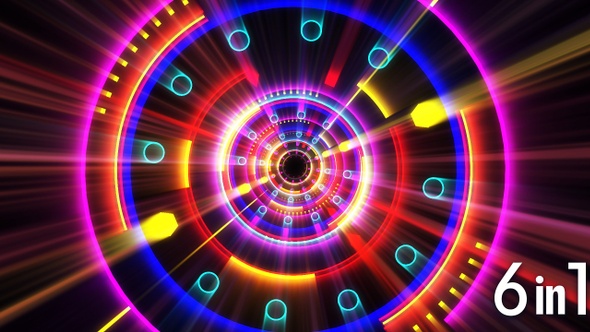 Vj Circle Backgrounds Lights