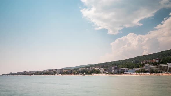 Timelapse of Beautiful Beach Resort in Europe
