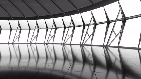 Loop rotation in the dark round room. alt