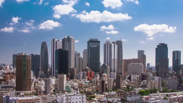 Clouds Over Shinjuku Time Lapse