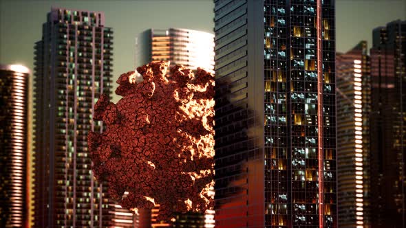 Empty City Caused By Quarantine As a Result of Coronavirus Infection alt