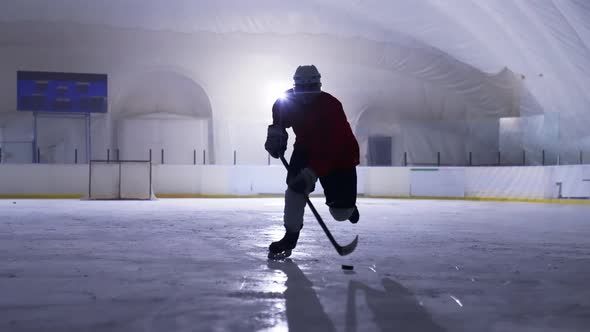 Silhouette Hockey Player