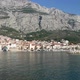 Makarska Harbor In Croatia Below Mountain - VideoHive Item for Sale
