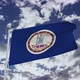 Virginia Flag With Sky - VideoHive Item for Sale