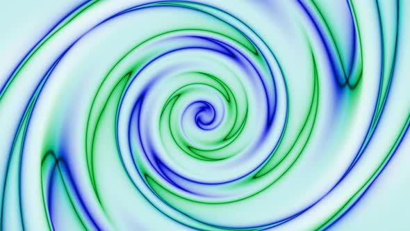 Blue Green Glowing Twirl Background Animation White Background