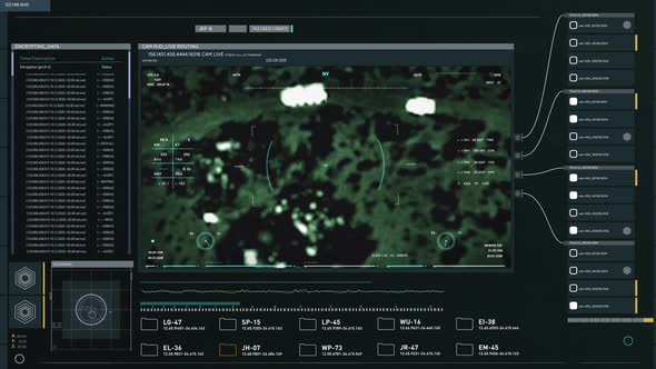 Night Vision Combat Interface Software Controls Drone On Military Operation alt