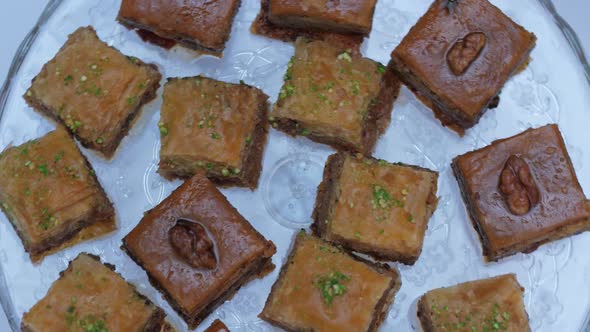 Baklava on Plate