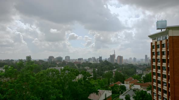 Cityscape Timeleps in Nairobi Kenya