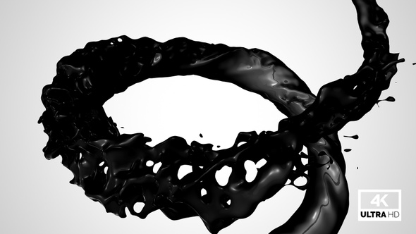 Circle Black Ink Splash V3 alt