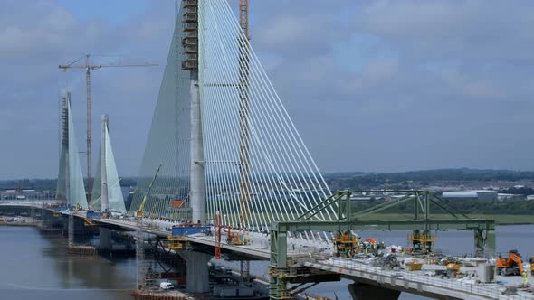 Cable Stayed Bridge in the Late Construction Phase