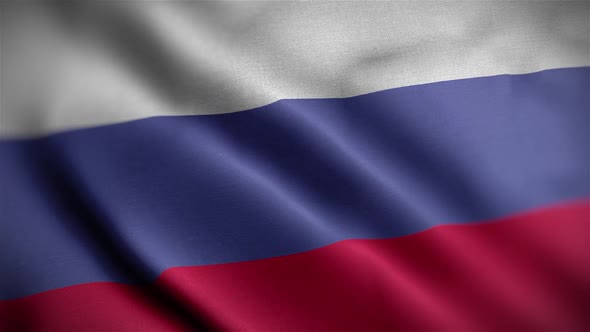 Russia Flag Textured Waving Close Up Background HD