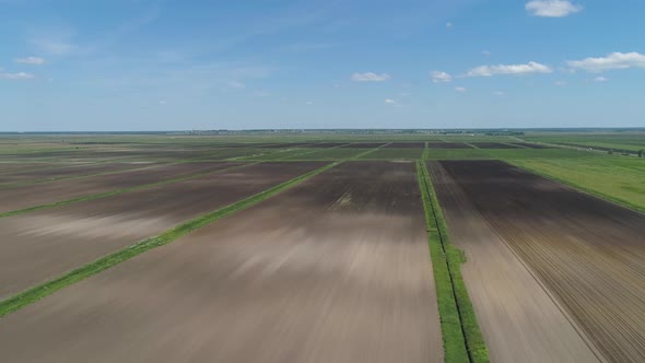 Aerial View of Farmland