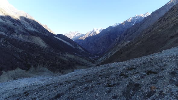 Origin of River Ganges Gaumukh Gangotri Glacier India