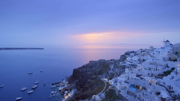 Famous Greek Tourist Destination Oia, Greece