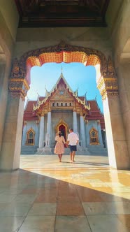 Wat Benchamabophit the Marble Temple the Royal Temple in Capital City Bangkok Thailand